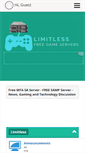 Mobile Screenshot of limitlessrpg.com